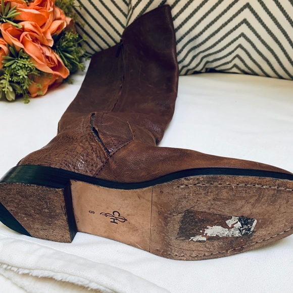 Cole Haan Brown Leather Riding Boots - Picture 13 of 16